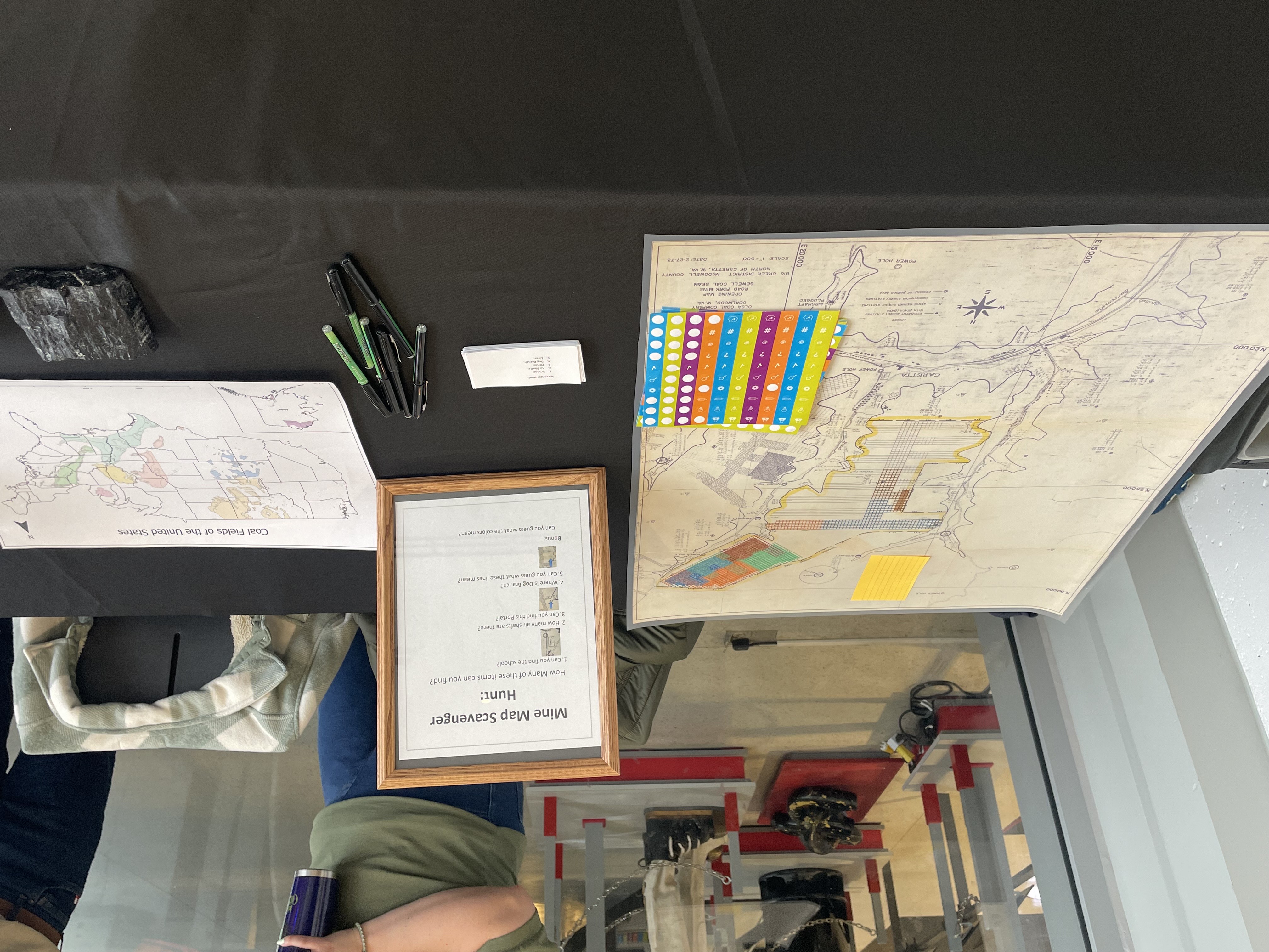 the National Mine Map Repository (NMMR) showcasing a West Virginia underground mine map with a scavenger hunt activity. 