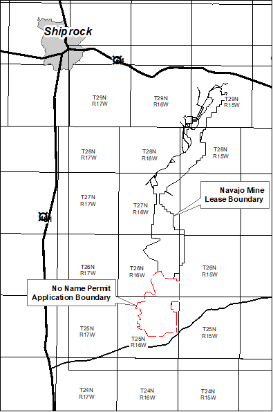 General Location Map of No Name Permit Area NM-0043