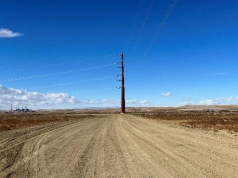 transmision line located on San Juan Mine in New Mexico