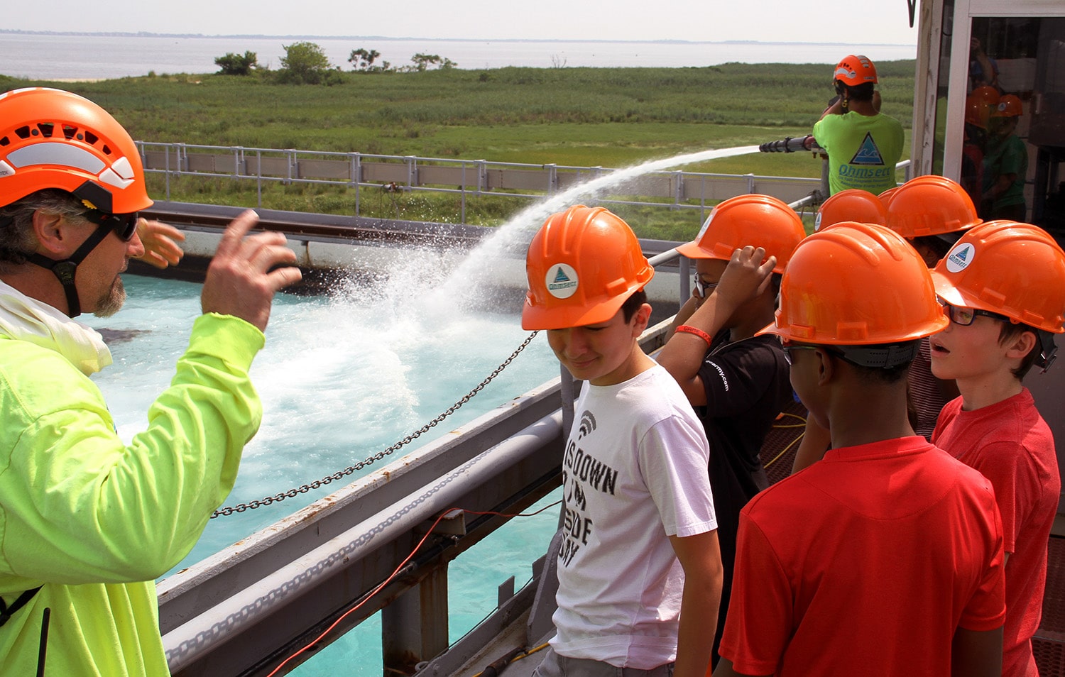 Teaching children about Ohmsett Facility