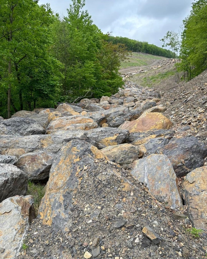 Northumberland County, Pennsylvania, reclaimed land has been reshaped into the Anthracite Outdoor Adventure Area