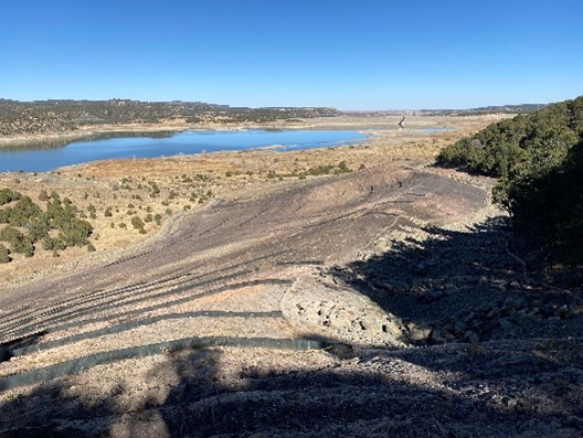The West Sopris Coal Refuse Project after reclamation in 2021. Photo courtesy of Colorado Inactive Mine Reclamation Program.